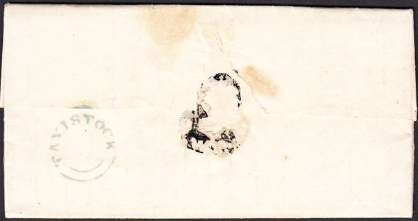 67191 - DEVON. 1830 letter Tavistock to Plymouth dated 19t...