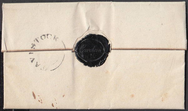 67201 - DEVON. 1833 letter Tavistock to Kingsbridge dated ...