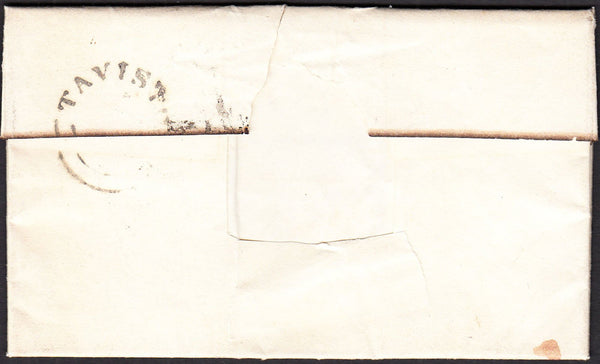 67202 - DEVON. 1833 letter Tavistock to Kingsbridge with f...