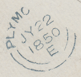 67309 - DARK BLUE '780 'NUMERAL OF TAVISTOCK ON COVER (SPEC B1xb).