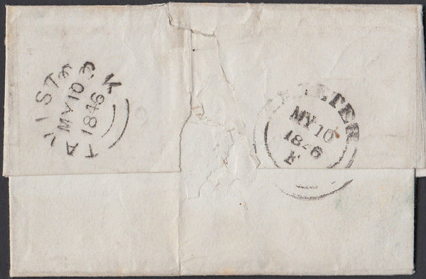 67320 - BEGGING LETTER. 1846 letter Tavistock to Exeter (s...