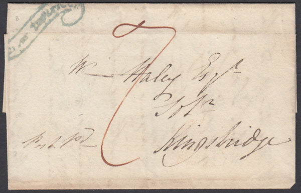 67351 - DEVON - THE "TAVISTOCK SCROLL" (DN1335). 1828 wrap...