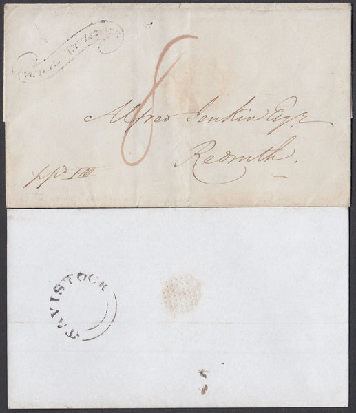 67358 - DEVON - THE "TAVISTOCK SCROLL" (DN1335). 1832 wrap...