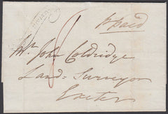 67360 - DEVON - THE "TAVISTOCK SCROLL" (DN1335). 1836 wrap...