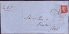 67424 - 1872 BOOK POST/YORKSHIRE. 1872 wrapper Beverley to York...