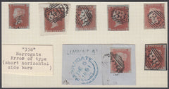 67429 - THE HARROGATE '338' ERROR OF TYPE NUMERAL. Six use...