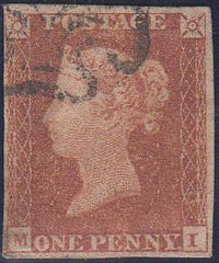 67440 - 1841 1d pl.14 lettered MI (SG8). A good used examp...