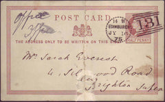 67718 - EDINBURGH DOTTED CIRCLE (RA9). 1875 QV ½d brown po...
