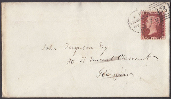 67748 - EDINBURGH DOTTED CIRCLE (RA5)/Pl.92(BG)(SG43). 186...