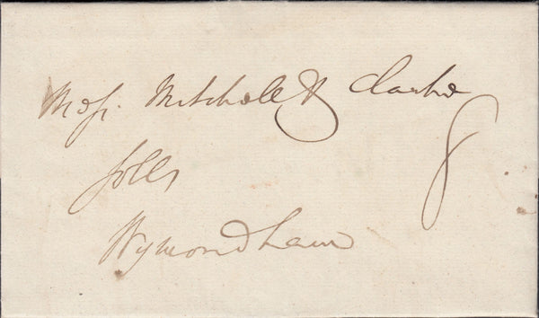67806 - NORFOLK. 1834 letter Holt to Wymondham