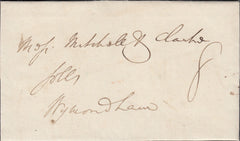 67806 - NORFOLK. 1834 letter Holt to Wymondham