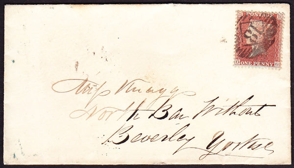67831 - Pl.42 (OG)(SG29) ON COVER. Envelope London to Beverley, Yorkshire with S...