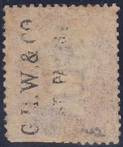 68232 "G.H.W.and CO/ST PAUL'S" PROTECTIVE UNDERPRINT IN BLACK READING UPWARDS/Pl.142(EE)(SG43 SPEC.PP219).