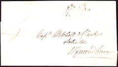 68525 - 1840 NORFOLK/'NEW BUCKENHAM PENNY POST' HAND STAMP (NK274). Letter New Buckenham to Wymondham d...