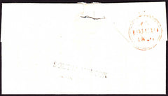 68607 - 1826 DEVON/'SOUTH MOLTON' HAND STAMP(DN1281). Health questionnaire South Molton to L...