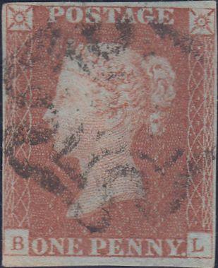 68980 - 1841 1D PL. 13 (BL)(SG8). Good used with fo...