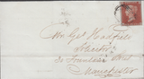 68992 - Pl.51(DD)(SG8) ON COVER. 1845 wrapper to Manchester with fi...