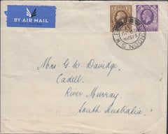 69160 - 1937 MAIL LONDON TO AUSTRALIA. Envelope London to River M...