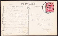 69163 - 1922 postcard of Victoria Park Paignton to Chingfo...