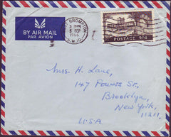 69299 - 1966 envelope London to New York with 2/6d Castle ...