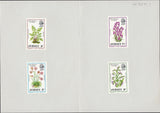 69672 - 1972 JERSEY WILD FLOWERS IMPERF PLATE PROOFS (SG69-72).  A superb set of four IMPERF PLATE PROOFS ...