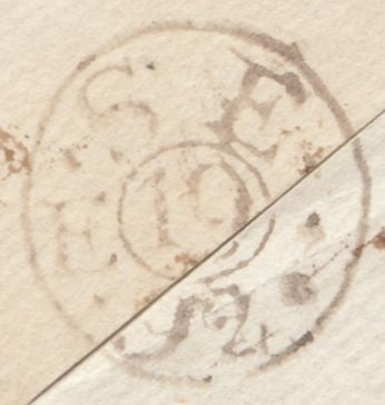 69834 - 1792 OXON/'43 NETTLEBED' FIRST TYPE MILEAGE MARK (OX137).  Large part wrapper (side flaps missing) Net...