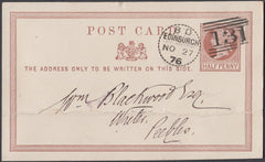 69957 - EDINBURGH DOTTED CIRCLE (RA10). QV ½d brown postca...