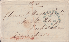 70250 1844 MAIL CHELTENHAM TO ROCHDALE WITH 'MOUNTPELLIER' HAND STAMP (GL192b).