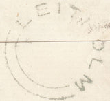 70421 1856 MAIL LEITHOLM (BERWICKS) TO GATESHEAD WITH 'LEITHOLM' UDC/PL.17 (SPEC.C6)(FL). 1856 wrapper Coldstream to Gateshead...