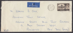 70618 - 1963 MAIL BOLTON TO USA 2/6D CASTLE. Large envelope ( 229x100) Bolton to Rochester New York with 2/...