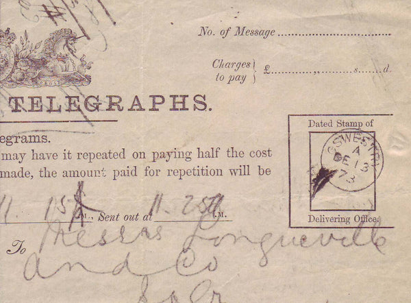 70692 - POST OFFICE TELEGRAPH/SHROPSHIRE. A fine example u...