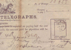 70696 - POST OFFICE TELEGRAPH/CHESHIRE. A used example (so...
