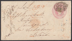 71376 - DEVON. 1848 1d pink envelope Crediton to Ireland c...