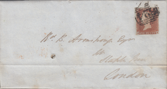 71423 - Pl.61 (HB)(SG8) ON COVER. 1846 wrapper (slight soiling) Ulv...