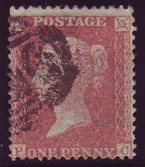 71806 1856 DIE 2 1D PLATE 24 ALP 3 SPEC C7 'ABNORMAL' (PC).