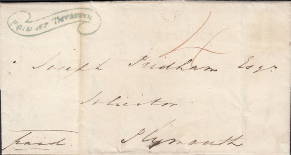 72397 - DEVON - THE "TAVISTOCK SCROLL" (DN1335). 1826 lett...