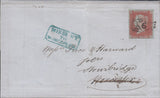 72449 - 1849 "MISSENT/TO/WORCESTER" HAND STAMP (WO922)/PL. 81(EJ)(SG8). 1849 ent...
