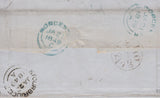 72449 - 1849 "MISSENT/TO/WORCESTER" HAND STAMP (WO922)/PL. 81(EJ)(SG8). 1849 ent...