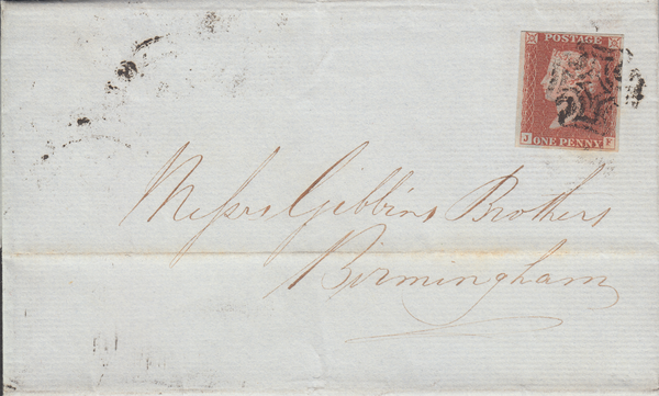 72602 - GLOUCESTER MALTESE CROSS/PLATE 31(JF). 1843 entire...