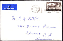 72754 - 1960 envelope (tear at top) Manchester to Canada w...