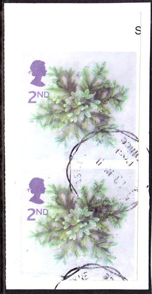 72755 - 2002 2nd class Christmas self adhesive IMPERFORATE...