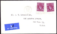 73023 - 1951 POSTAL STATIONERY CUTOUT. Envelope London to ...