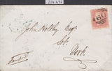 73153 - 1857 DIE 2 PL.40 PALE ROSE ON TRANSITIONAL PAPER (...