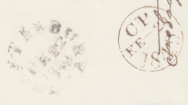 73165 - Pl.87(LD)(SG8) ON COVER. 1849 wrapper London to Shaftesbury...