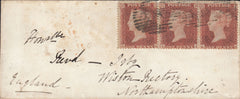 73217 - 1855 CRIMEAN WAR/Pl.202 (OH KH LH). Envelope from the Crimea to "Revd Irb...