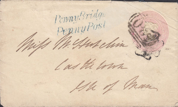 73371 - 1844 1D PINK CANCELLED MALTESE CROSS AND 1844 NUME...