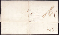73385 - KENT. 1822 letter Tenterden to Charing with ms "8"...