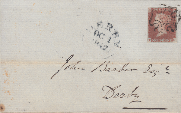 73439 - 1842 LOUGHBOROUGH (LEICS) MALTESE CROSS/