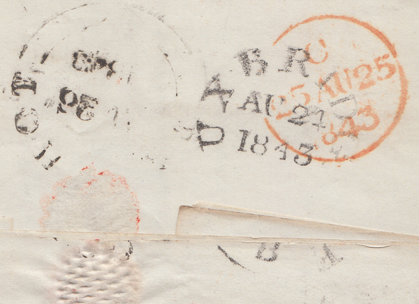 73466 - 1843 UXBRIDGE MALTESE CROSS (MIDDX)/PL.28(HD)(SG8).