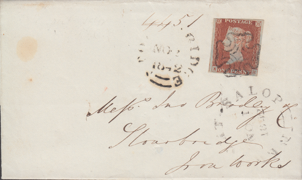 73472 - 1842 NEWPORT (SALOP) MALTESE CROSS. Wrapper...